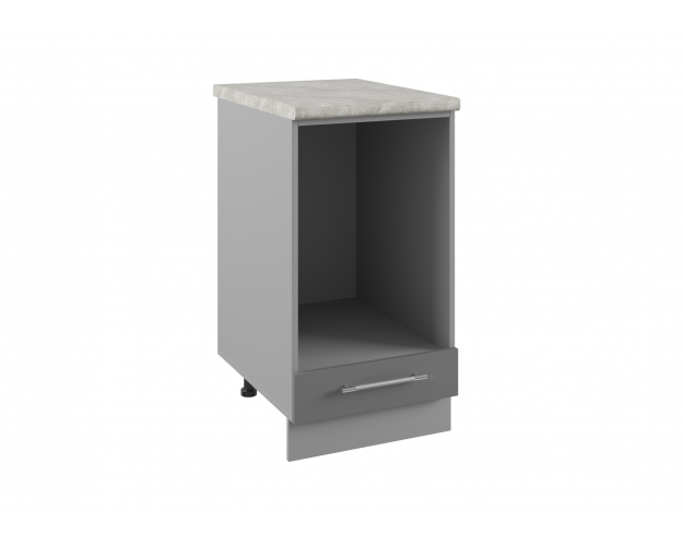 Лофт СДШ 450 шкаф нижний духовой (Штукатурка белая/корпус Серый)