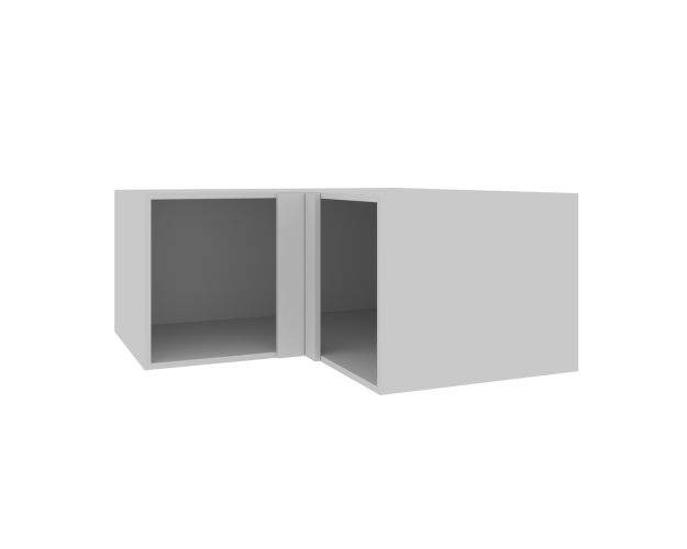 Ройс ГВПГУ 1000 Шкаф верхний угловой высокий (Маус софт/корпус Серый)