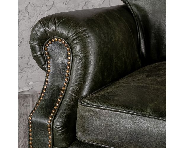Кресло кожаное Лофт Аристократ (ширина 1070 мм)