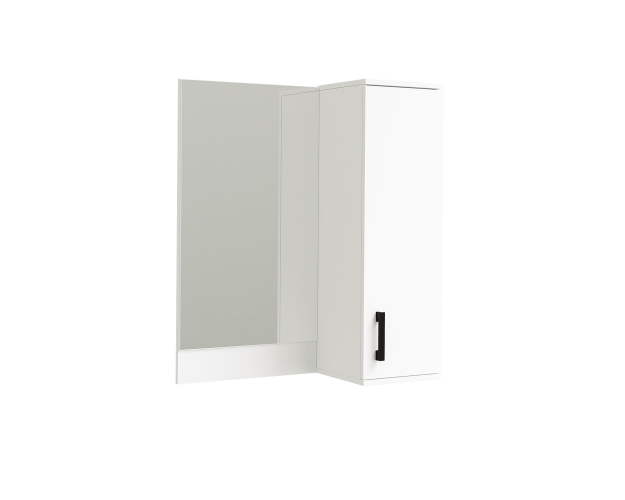 Полка с зеркалом Ника ПЗ 800 белый гладкий Полка с зеркалом Ника ПЗ 800 белый гладкий