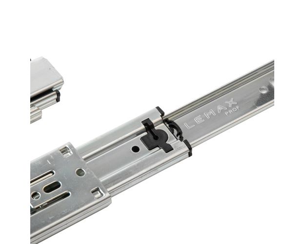 Направляющие полновыкатные шариковые, 45х400мм, с ДОВОДЧИКОМ, PUSH TO OPEN, Lemax