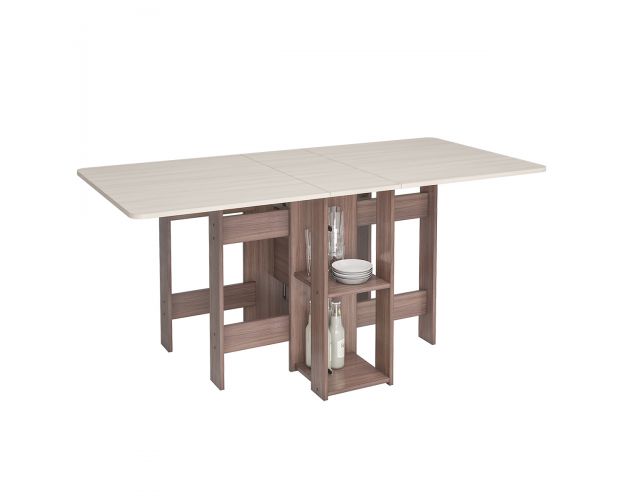 Стол-книжка с баром СТК-002 ясень шимо темный/ясень шимо светлый