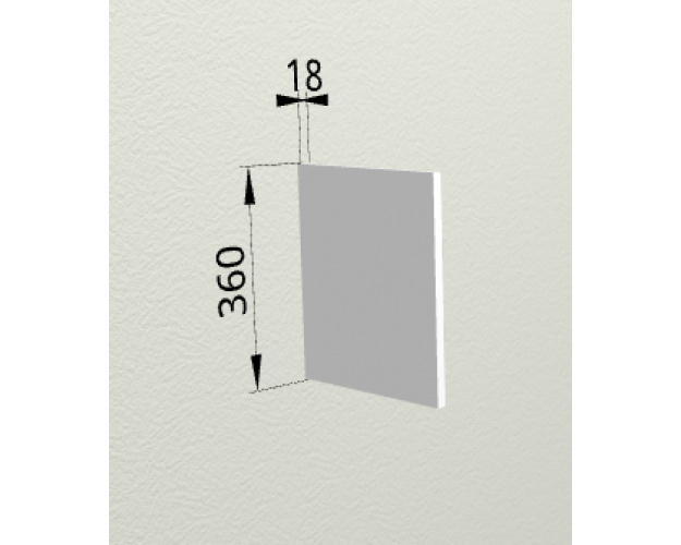 Панель ТПГ55 (для верхних горизонтальных глубоких шкафов) Арвика