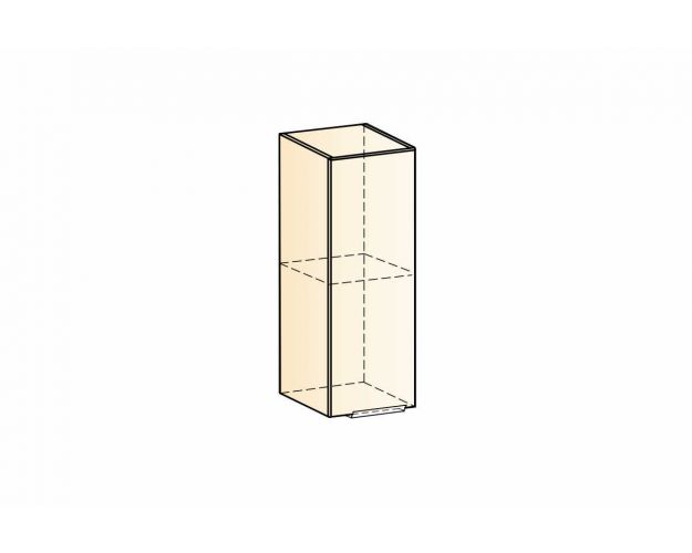 Стоун Шкаф навесной L200 Н720 (1 дв. гл.) (белый/камень светло-серый)