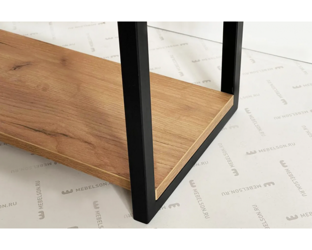 Полка Юниор дуб крафт золотой / черный муар Полка Юниор дуб крафт золотой / черный муар