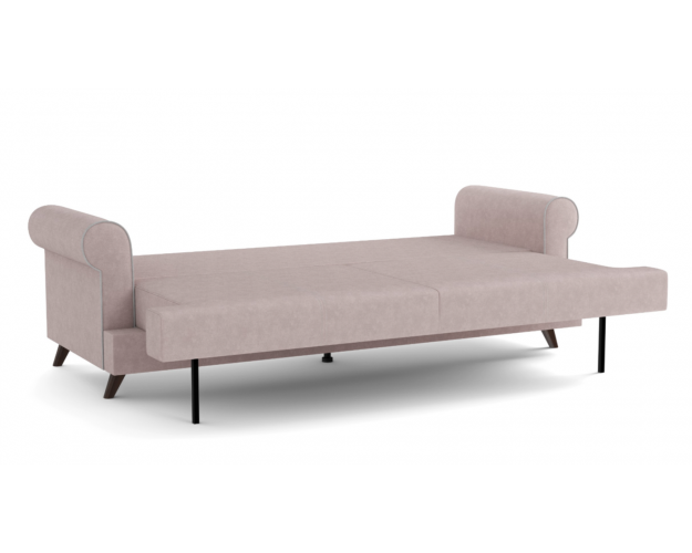 Оливер / диван - кровать 3-х местн. (еврокнижка) (велюр велутто пастельно-розовый 11 / велюр велутто