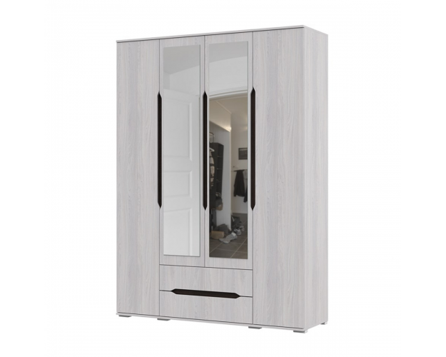 Шкаф четырехдверный Валенсия ШК 014 дуб анкор светлый / дуб анкор