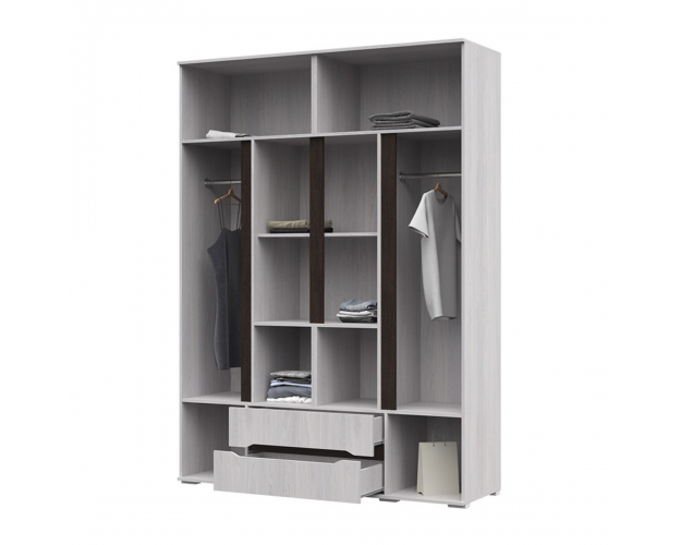 Шкаф четырехдверный Валенсия ШК 014 дуб анкор светлый / дуб анкор