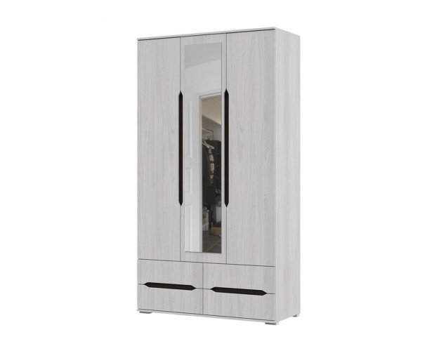 Шкаф четырехдверный Валенсия ШК 014 дуб анкор светлый / дуб анкор
