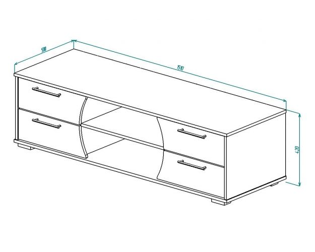 Высота комода под тв